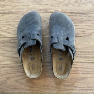 Birkenstock Boston iron color size 38 (7-7.5) narrow